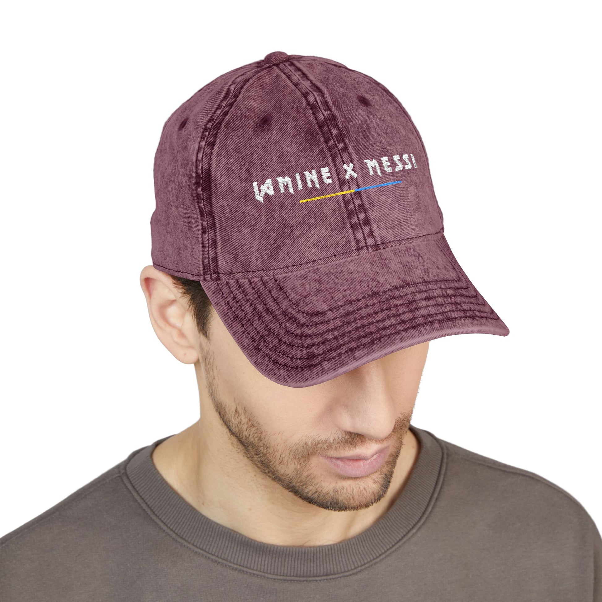 Lamine x Messi - Vintage Embroidered Cap