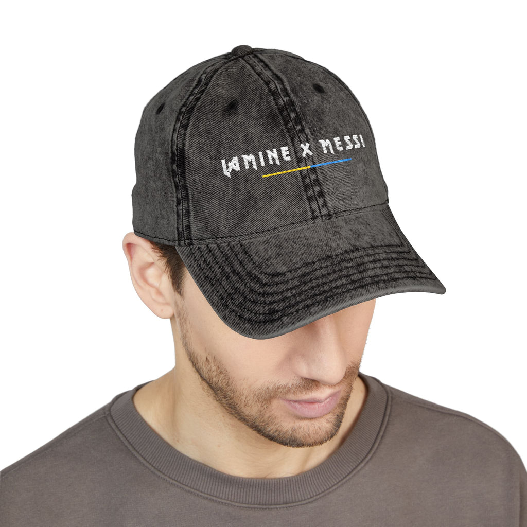 Lamine x Messi - Vintage Embroidered Cap