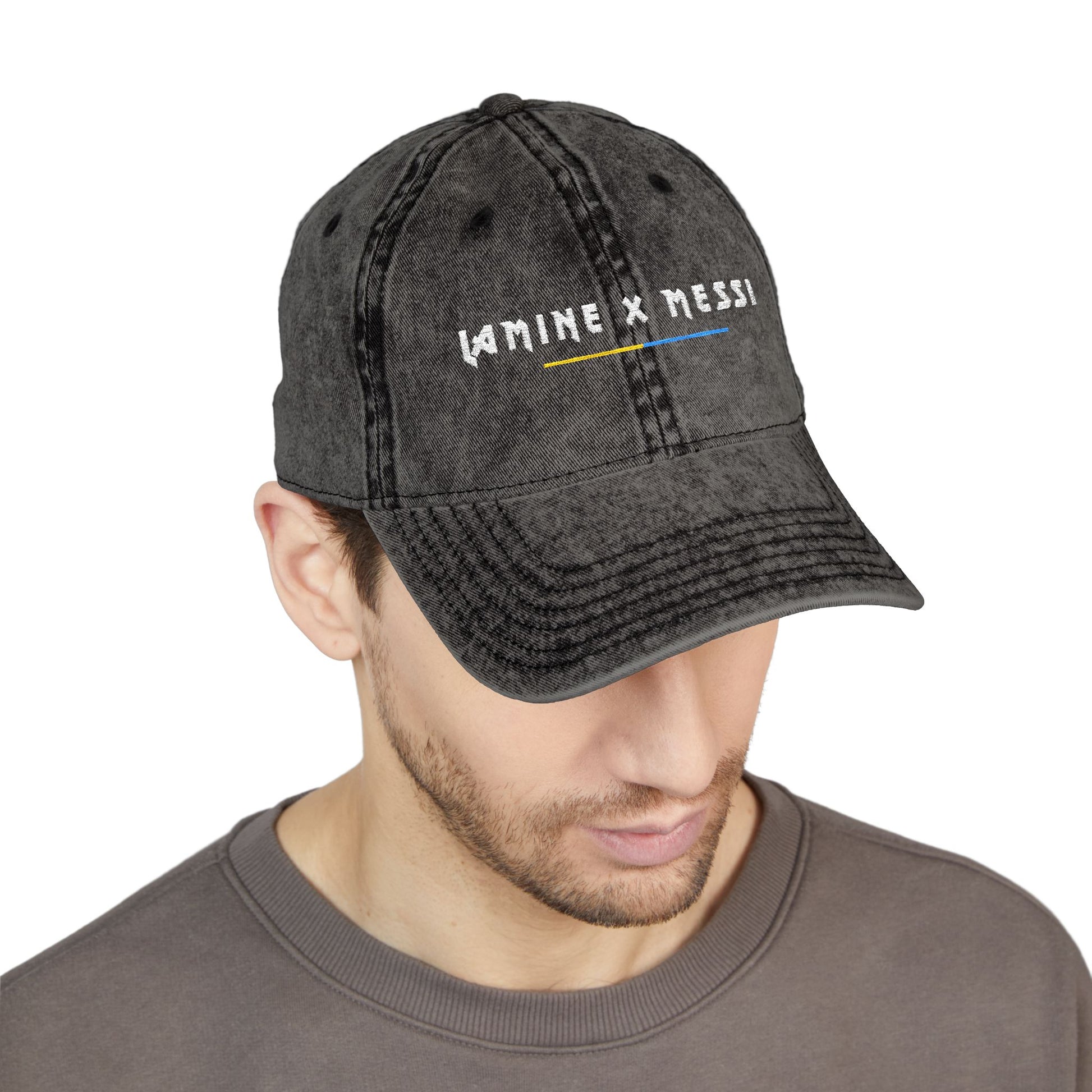 Lamine x Messi - Vintage Embroidered Cap