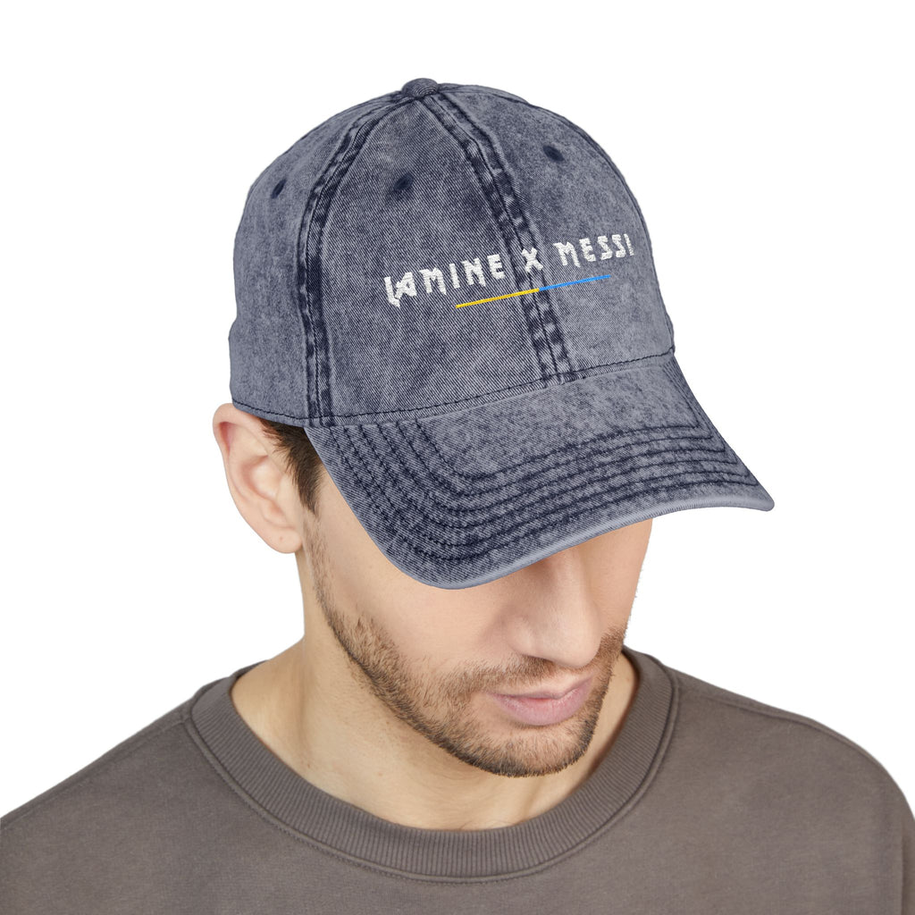 Lamine x Messi - Vintage Embroidered Cap