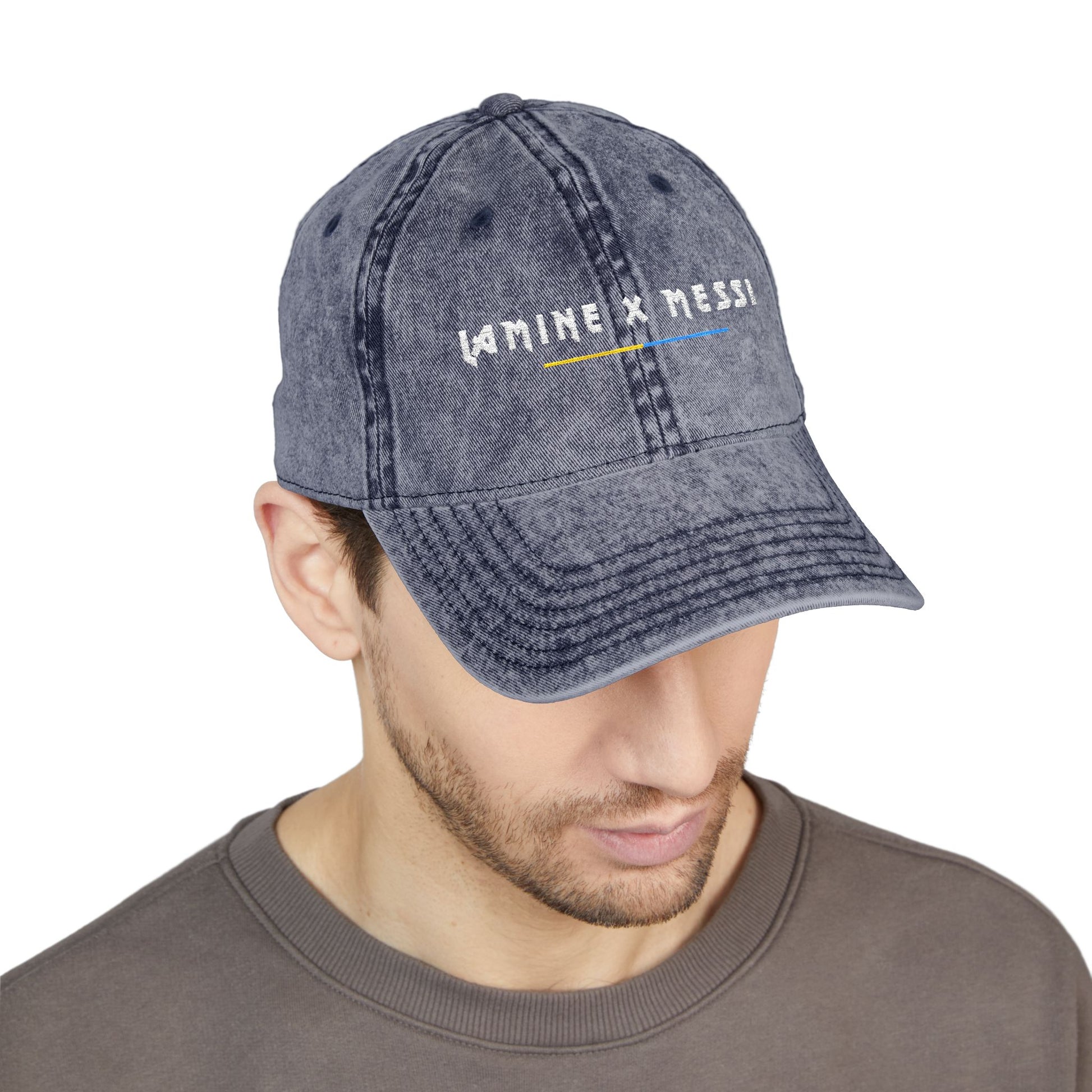 Lamine x Messi - Vintage Embroidered Cap